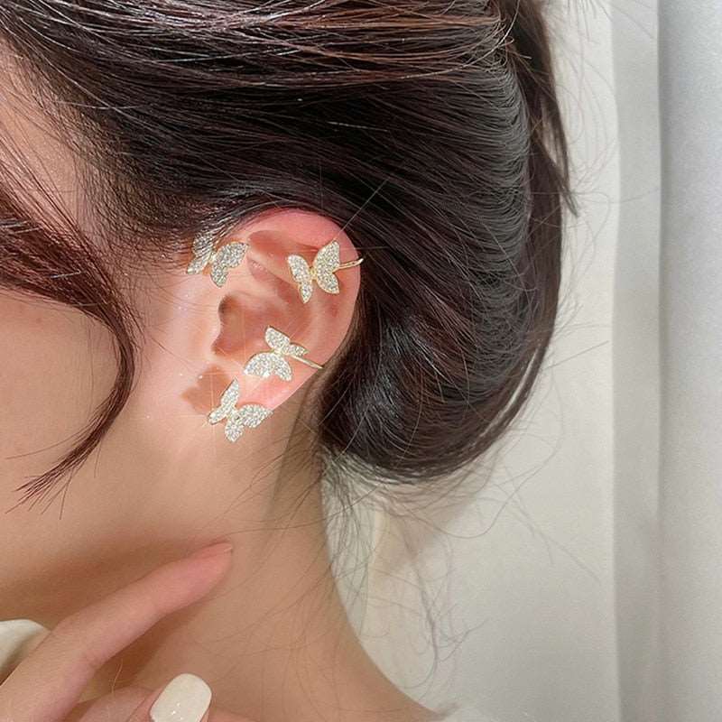 Brinco Ear Cuff - (Folheado em Ródio Branco ou Ouro 18k)
