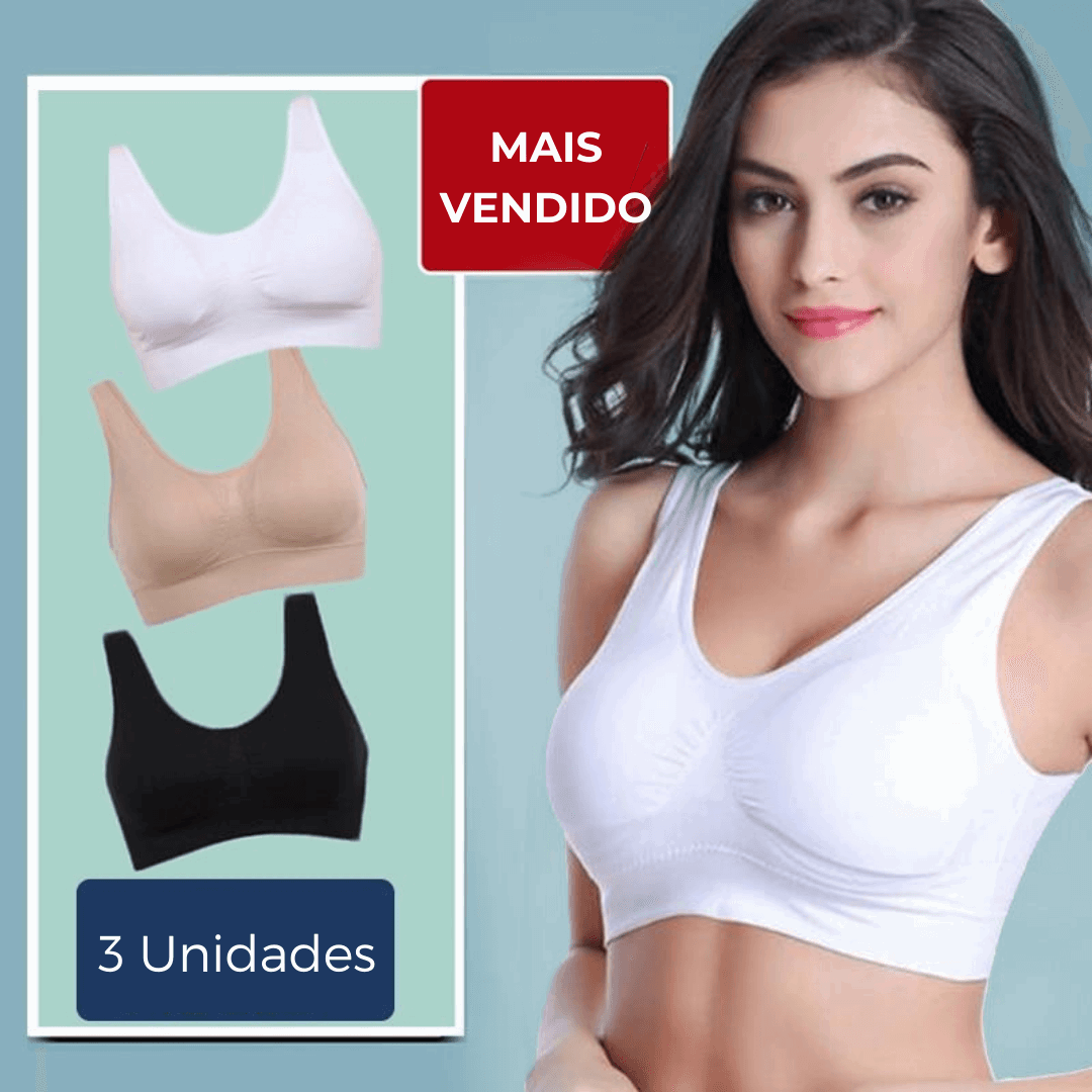 Comfort Plus (Kit Com 3 Peças) - Sutiã Extra Conforto - Magazine All In